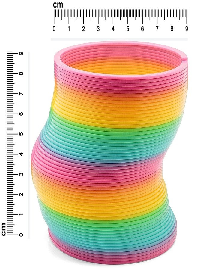 GR DESIGN® Spring Rainbow - Bouncy Stretchy Slinky Toys,Plastic,Multicolor (Pack of 2) - Image 4